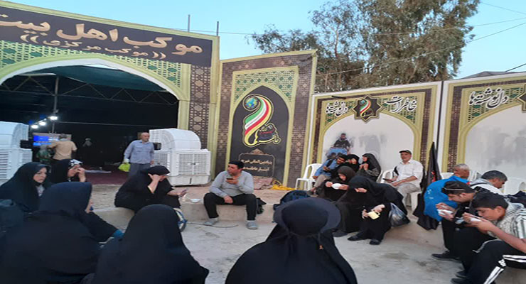مواکب بنیاد بین‌المللی خیریّه آبشار عاطفه‌ها ویژه اربعین، مرداد ماه سال1404، مرزهای داخل کشور، عمود 794 و شهر کربلا
