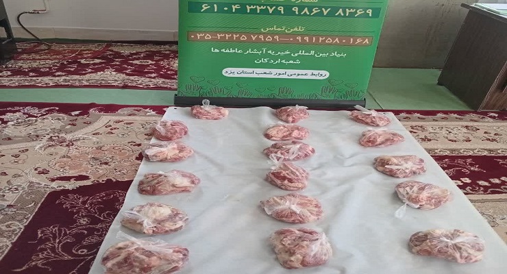 بنیاد بین‌المللی خیریه آبشار عاطفه‌ها، خرداد ماه سال 1405، عید قربان، خدمات شعب سرتاسر کشور
