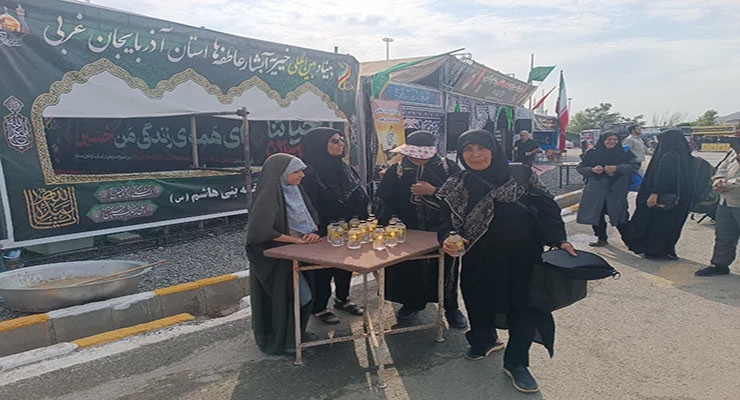 مواکب بنیاد بین‌المللی خیریّه آبشار عاطفه‌ها ویژه اربعین، مرداد ماه سال1404، مرزهای داخل کشور، عمود 794 و شهر کربلا