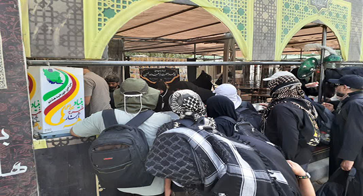 مواکب بنیاد بین‌المللی خیریّه آبشار عاطفه‌ها ویژه اربعین، مرداد ماه سال1404، مرزهای داخل کشور، عمود 794 و شهر کربلا