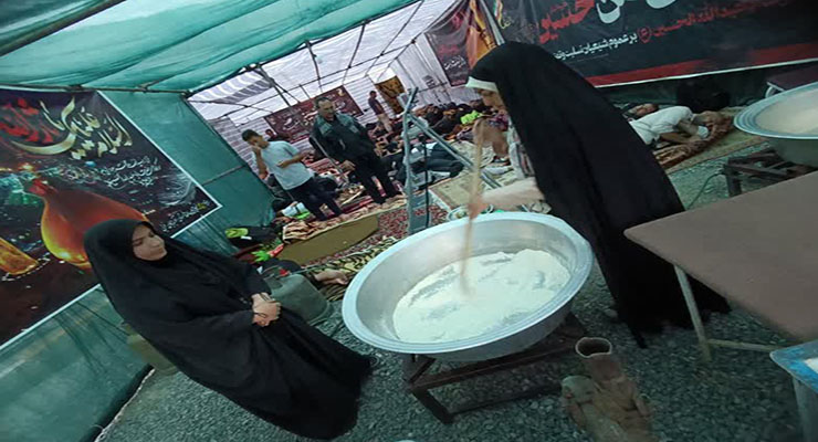 مواکب بنیاد بین‌المللی خیریّه آبشار عاطفه‌ها ویژه اربعین، مرداد ماه سال1404، مرزهای داخل کشور، عمود 794 و شهر کربلا