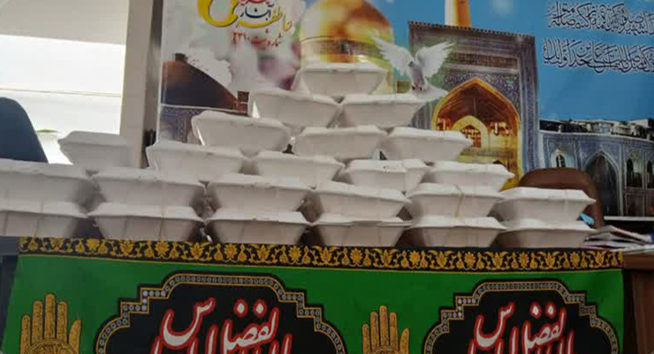 خدمات شعب بنیاد بین‌المللی خیریّه آبشار عاطفه‌ها به مناسبت تاسوعا و عاشورا و سالروز شهادت امام چهارم (ع)، تیر ماه سال1404