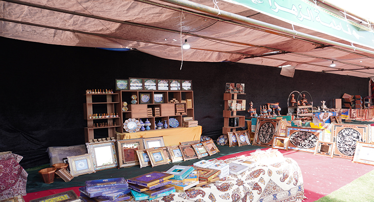 نخستین نمایشگاه صنایع دستی و خشکبار بنیاد بین‌المللی خیریه آبشار عاطفه ها در کربلا معلی، اردیبهشت ماه سال1404