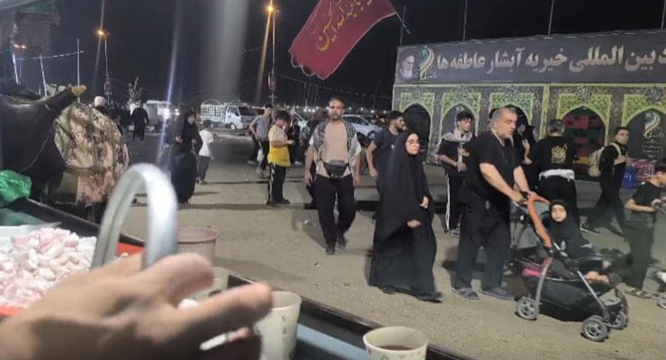 مواکب بنیاد بین‌المللی خیریّه آبشار عاطفه‌ها ویژه اربعین، مرداد ماه سال1404، مرزهای داخل کشور، عمود 794 و شهر کربلا