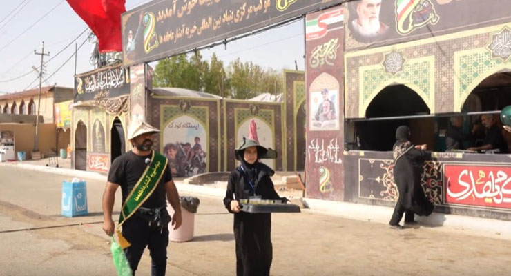 مواکب بنیاد بین‌المللی خیریّه آبشار عاطفه‌ها ویژه اربعین، مرداد ماه سال1404، مرزهای داخل کشور، عمود 794 و شهر کربلا