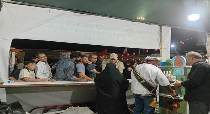 مواکب بنیاد بین‌المللی خیریّه آبشار عاطفه‌ها ویژه اربعین، مرداد ماه سال1404، مرزهای داخل کشور، عمود 794 و شهر کربلا