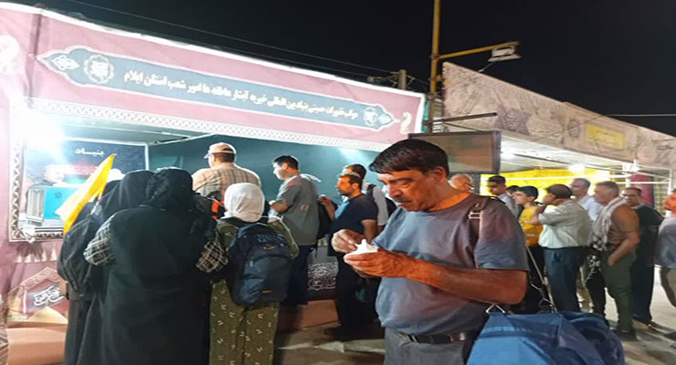 مواکب بنیاد بین‌المللی خیریّه آبشار عاطفه‌ها ویژه اربعین، مرداد ماه سال1404، مرزهای داخل کشور، عمود 794 و شهر کربلا